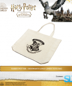 Wizarding World: Harry Potter - Hogwarts Logo Linen Tote Bag