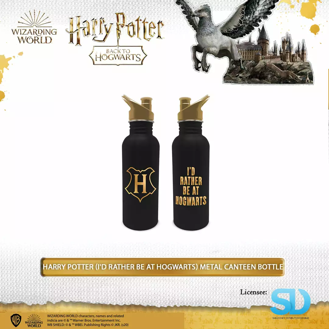 Pyramid International: Harry Potter (I'D Rather Be At Hogwarts) Metal Canteen Bottle Wizarding World 3 Pyramid International: Harry Potter (I'D Rather Be At Hogwarts) Metal Canteen Bottle Wizarding World