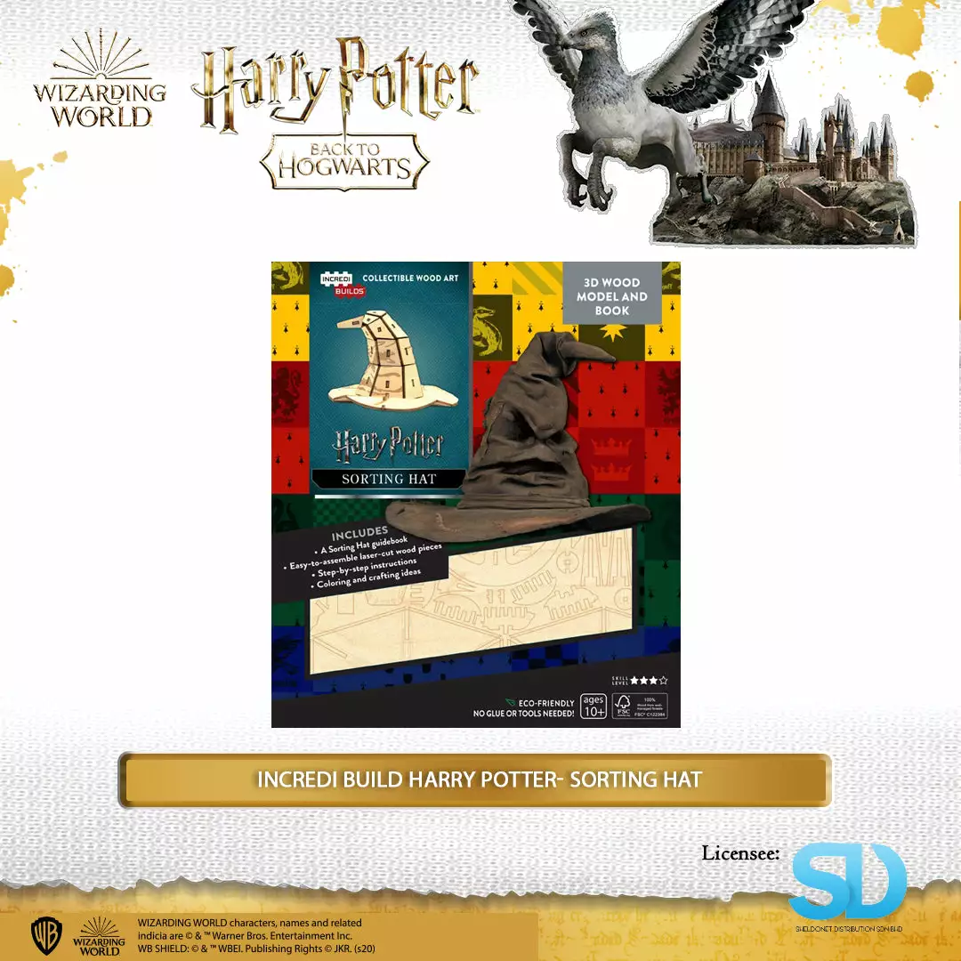 Wizarding World Team Green: Incredi Build Harry Potter - Sorting Hat 3 Wizarding World Team Green: Incredi Build Harry Potter - Sorting Hat