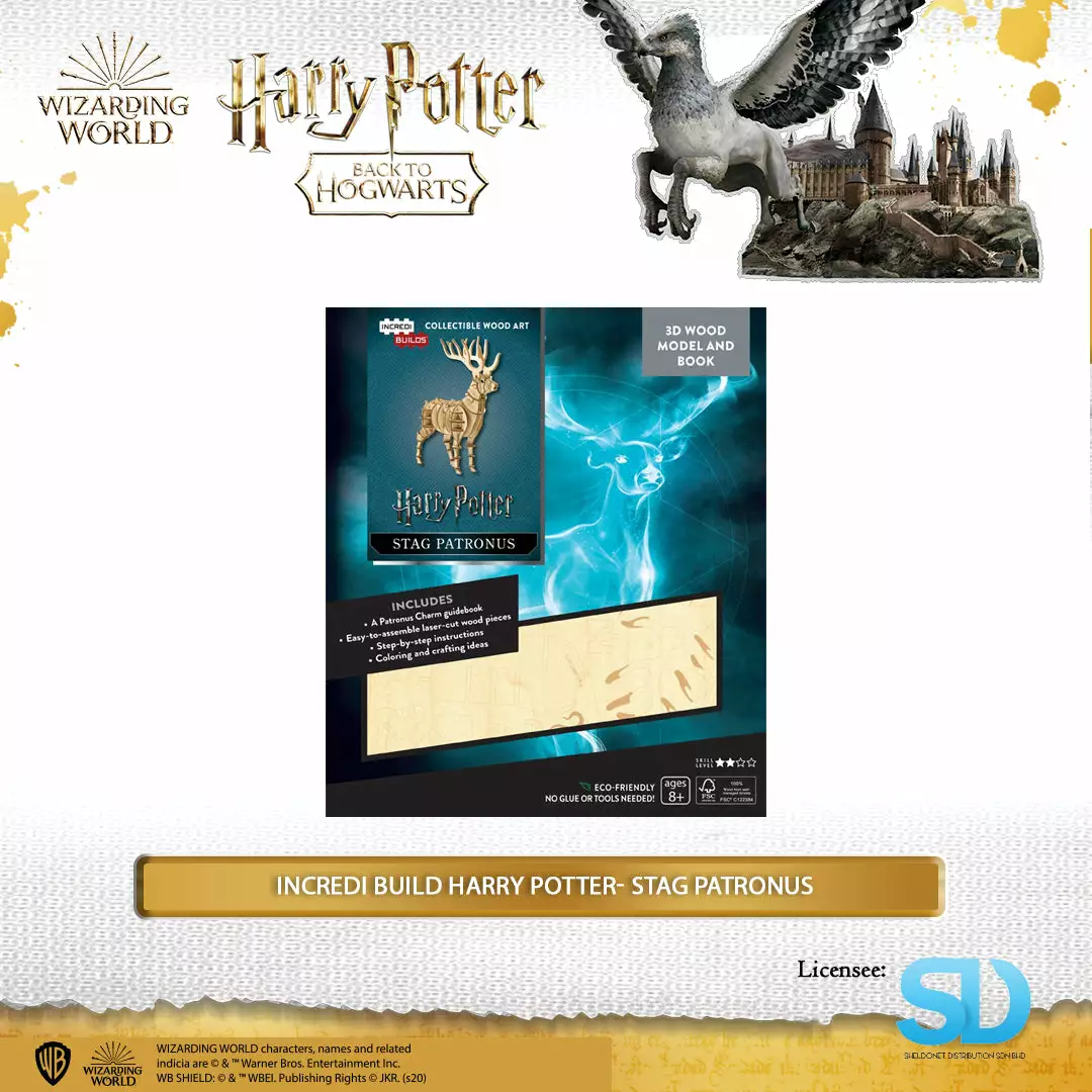 Team Green: Incredi Build Harry Potter - Stag Patronus Wizarding World 3 Team Green: Incredi Build Harry Potter - Stag Patronus Wizarding World