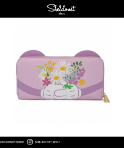 Loungefly: Disney - Minnie Holding Flowers Zip Around Wallet