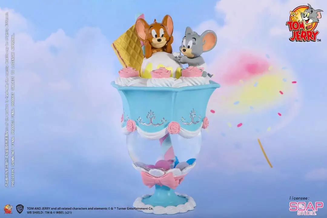 Beast Kingdom: Soap Studio - Tom And Jerry - Candy Parfait Snow Globe 5 Beast Kingdom: Soap Studio - Tom And Jerry - Candy Parfait Snow Globe