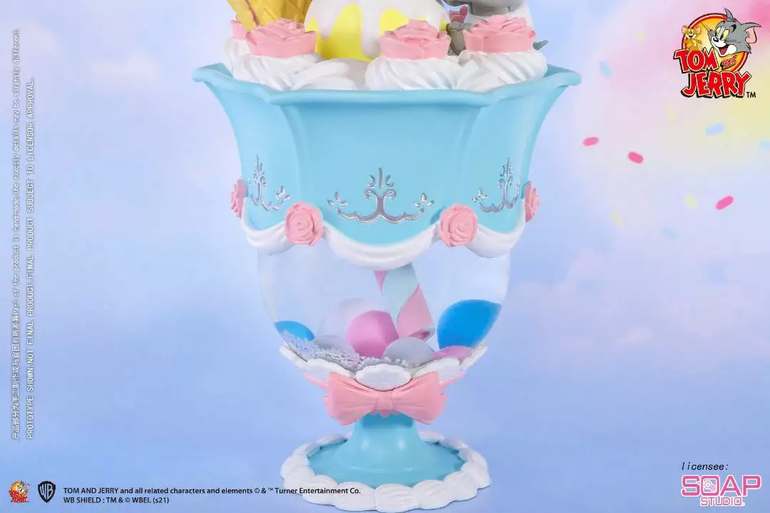 Beast Kingdom: Soap Studio - Tom And Jerry - Candy Parfait Snow Globe 7 Beast Kingdom: Soap Studio - Tom And Jerry - Candy Parfait Snow Globe