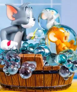 Beast Kingdom: Soap Studio - Tom And Jerry - Bath Time Statue