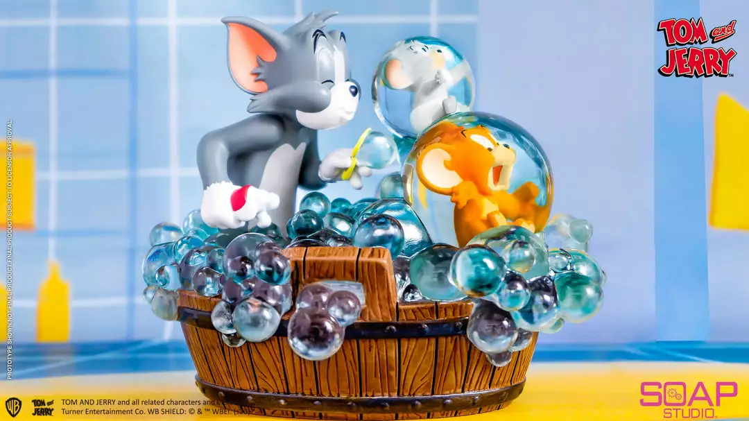 Beast Kingdom: Soap Studio - Tom And Jerry - Bath Time Statue 3 Beast Kingdom: Soap Studio - Tom And Jerry - Bath Time Statue