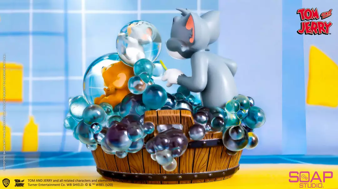 Beast Kingdom: Soap Studio - Tom And Jerry - Bath Time Statue 7 Beast Kingdom: Soap Studio - Tom And Jerry - Bath Time Statue
