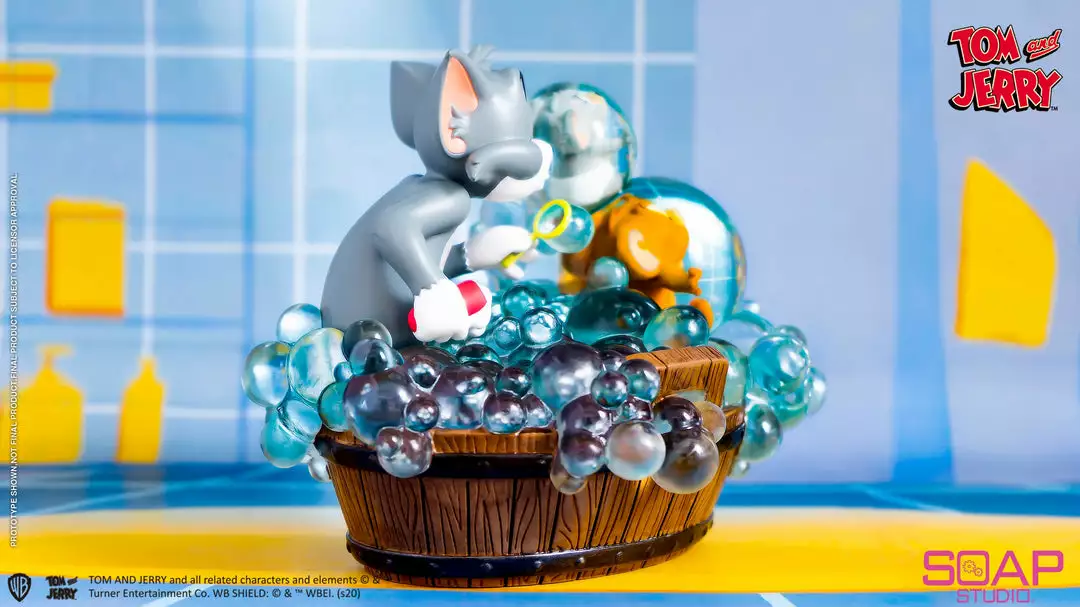 Beast Kingdom: Soap Studio - Tom And Jerry - Bath Time Statue 8 Beast Kingdom: Soap Studio - Tom And Jerry - Bath Time Statue