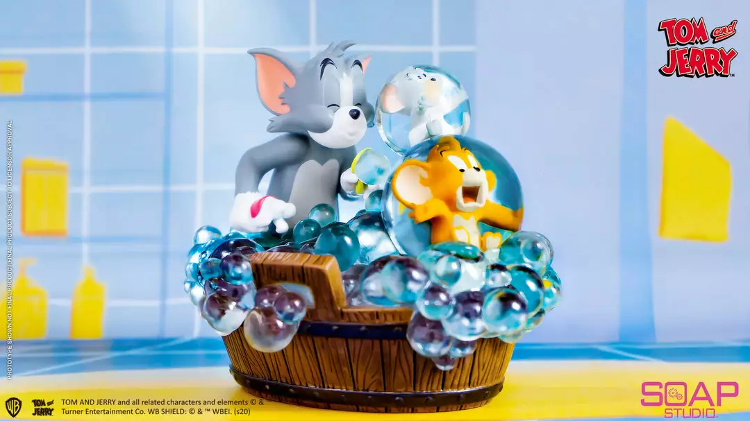 Beast Kingdom: Soap Studio - Tom And Jerry - Bath Time Statue 9 Beast Kingdom: Soap Studio - Tom And Jerry - Bath Time Statue
