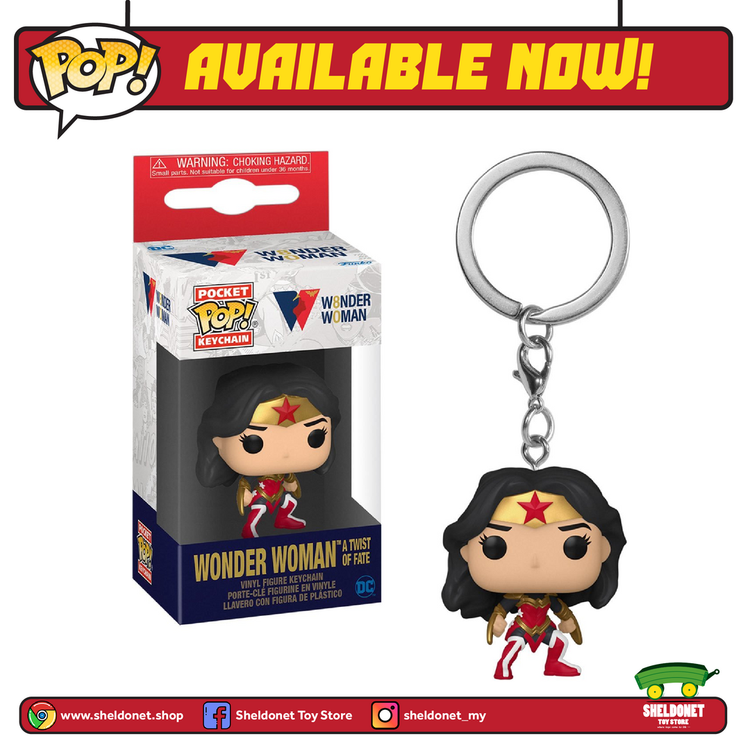 FUNKO Pocket Pop! Keychain: Wonder Woman 80th - Wonder Woman (A Twist Of Fate) 3 FUNKO Pocket Pop! Keychain: Wonder Woman 80th - Wonder Woman (A Twist Of Fate)